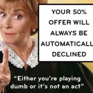 I will be decline and Block any lowball offers sorry.